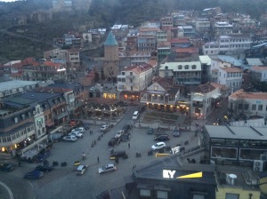Old Tbilisi from the gondola. 